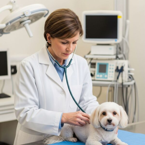 emergency vet with dog
