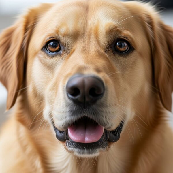 A close-up photo shows a dog panting heavily, indicating potential heat distress.